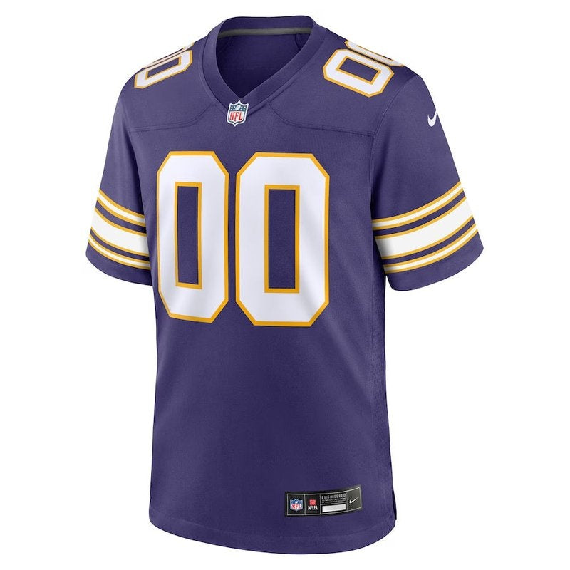 Minnesota Vikings - Camisa de jogo da NFL personalizada clássica - Roxa 