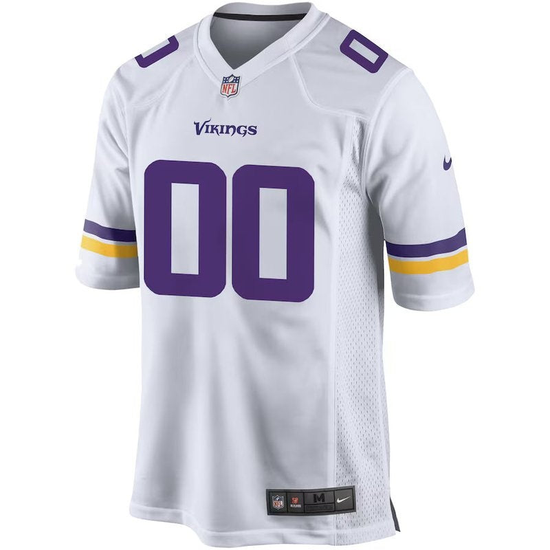 Minnesota Vikings - Camisa de jogo personalizada da NFL - Branca 
