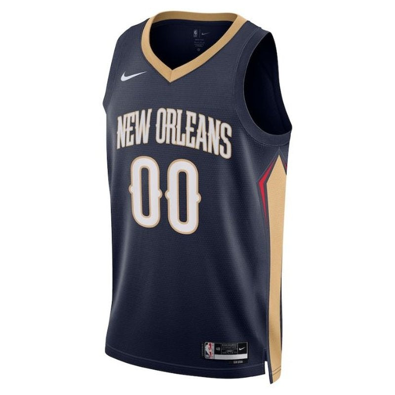 Camiseta unisex de la NBA de los New Orleans Pelicans 2023, color azul marino - Edición Icon 