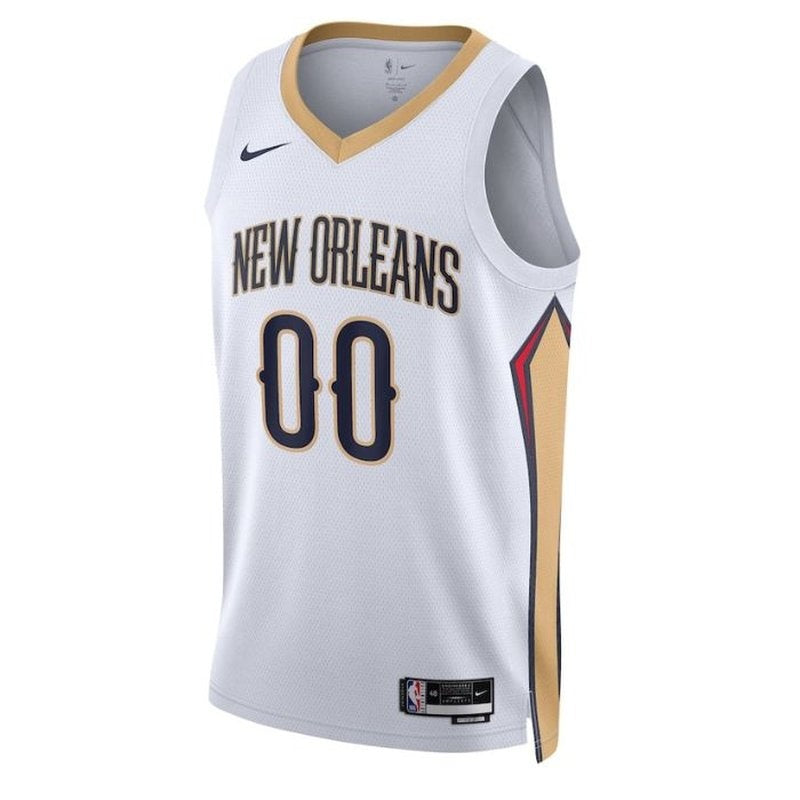 Camiseta unisex blanca de la NBA de los New Orleans Pelicans 2023 - Edición Asociación 