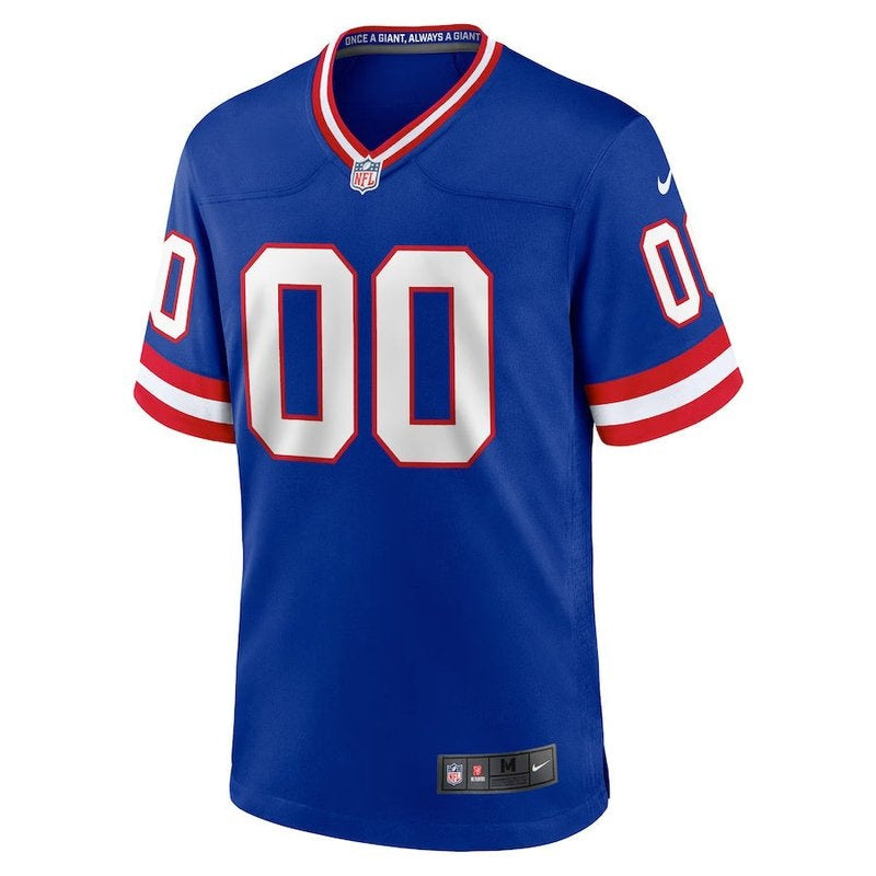 New York Giants - Camisa de jogo personalizada Royal Classic da NFL 