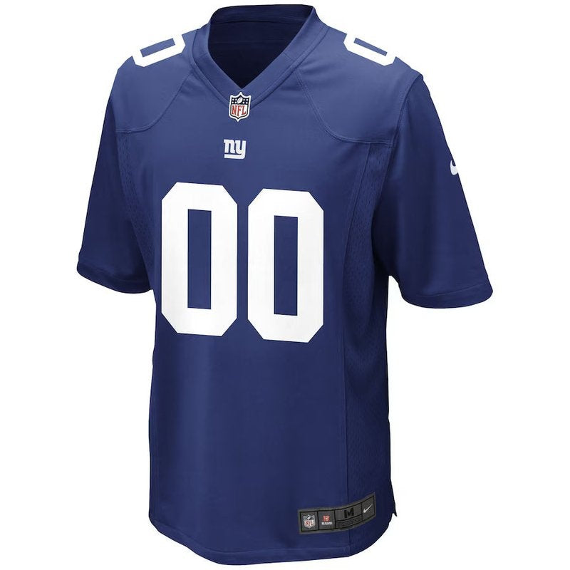 New York Giants - Camisa de jogo personalizada da NFL Royal 