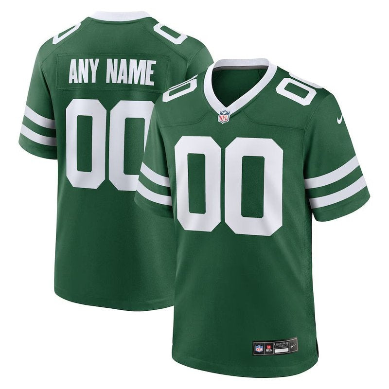 New York Jets - Camisa de jogo personalizada da NFL Legacy - Verde 