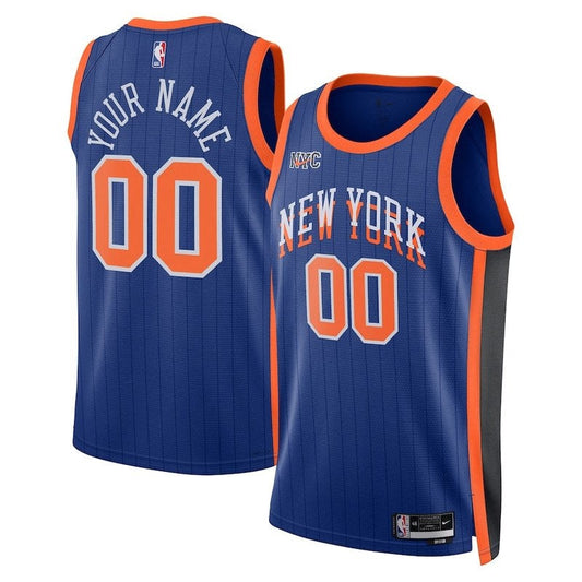 Camiseta NBA unisex de los New York Knicks 23/24 - Azul - Edición Ciudad 