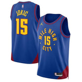 Camiseta unisex de la NBA de Nikola Jokic Denver Nuggets 2023, edición Statement - Azul