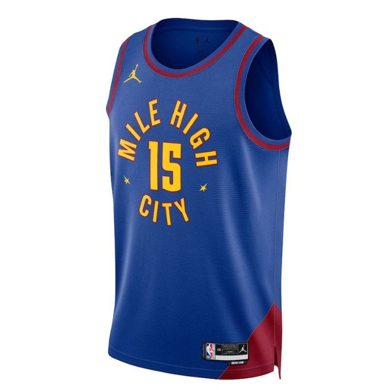 Camisa NBA Denver Nuggets 2023 Statement Edition Unissex Nikola Jokic - Azul 