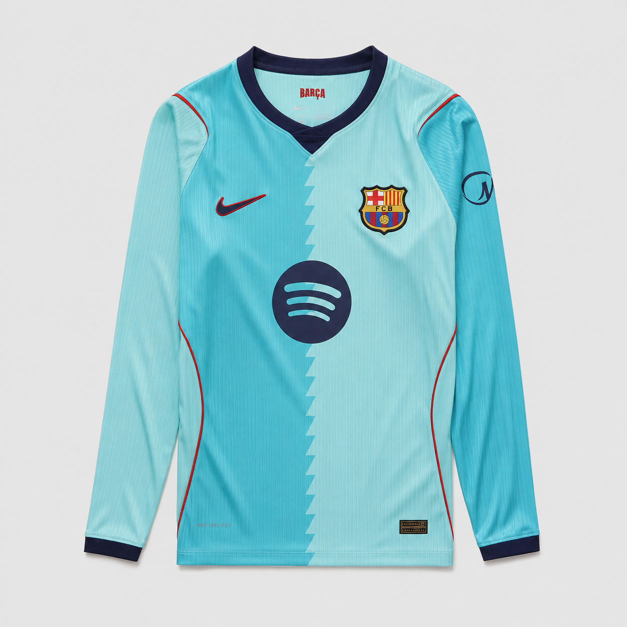 Barcelona 26/27 Third Long Sleeve Jersey - front