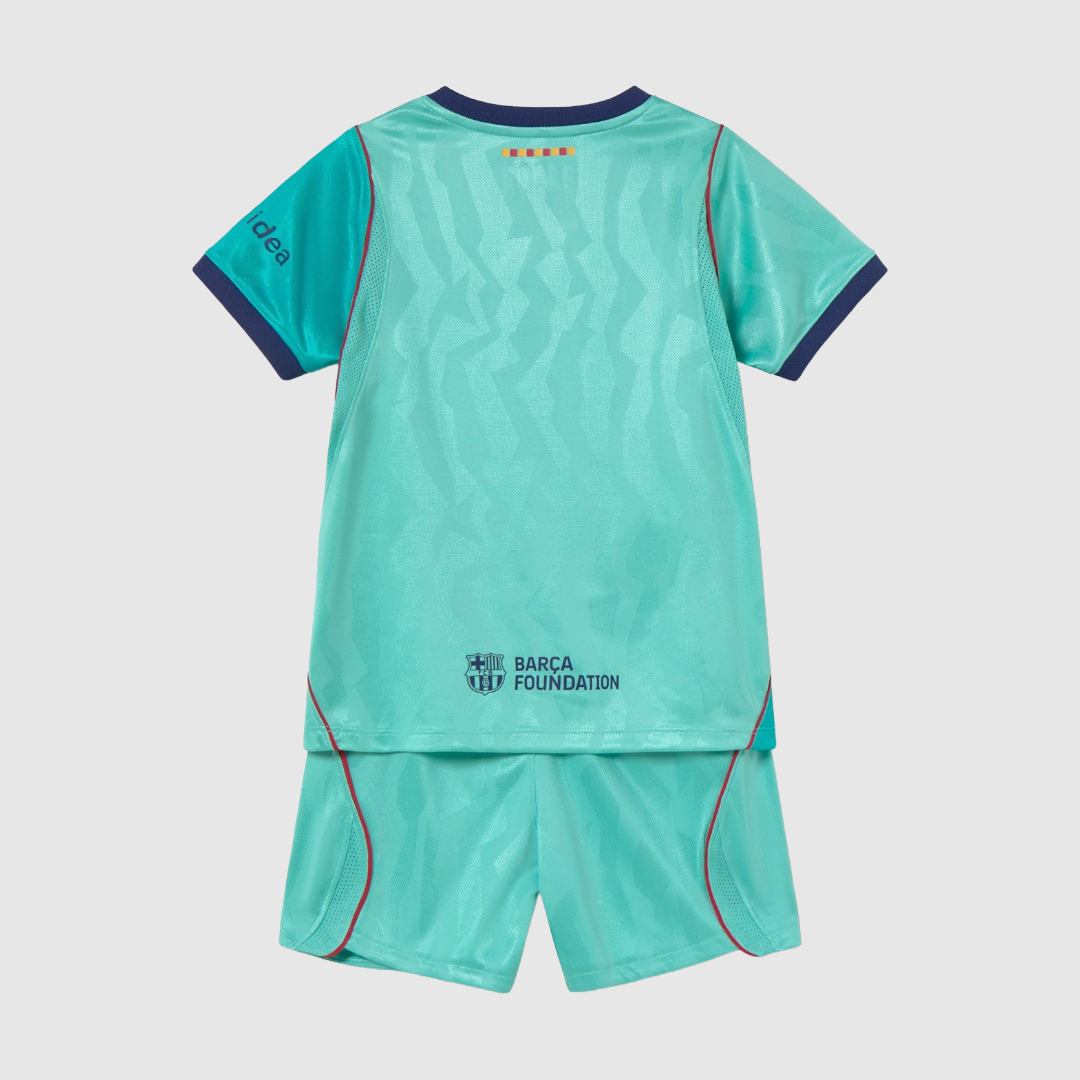 Barcelona 26/27 Third Kids Kit - shirt and shorts back