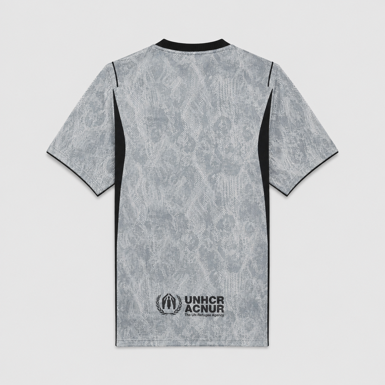 Barcelona 26/27 Goalkeeper Grey Jersey - back with UNHCR