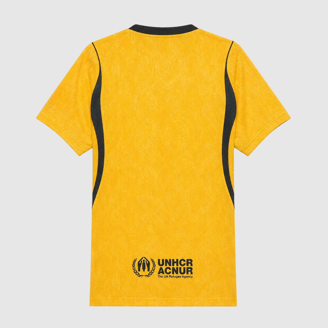 Barcelona 26/27 Goalkeeper Yellow Jersey - back with UNHCR