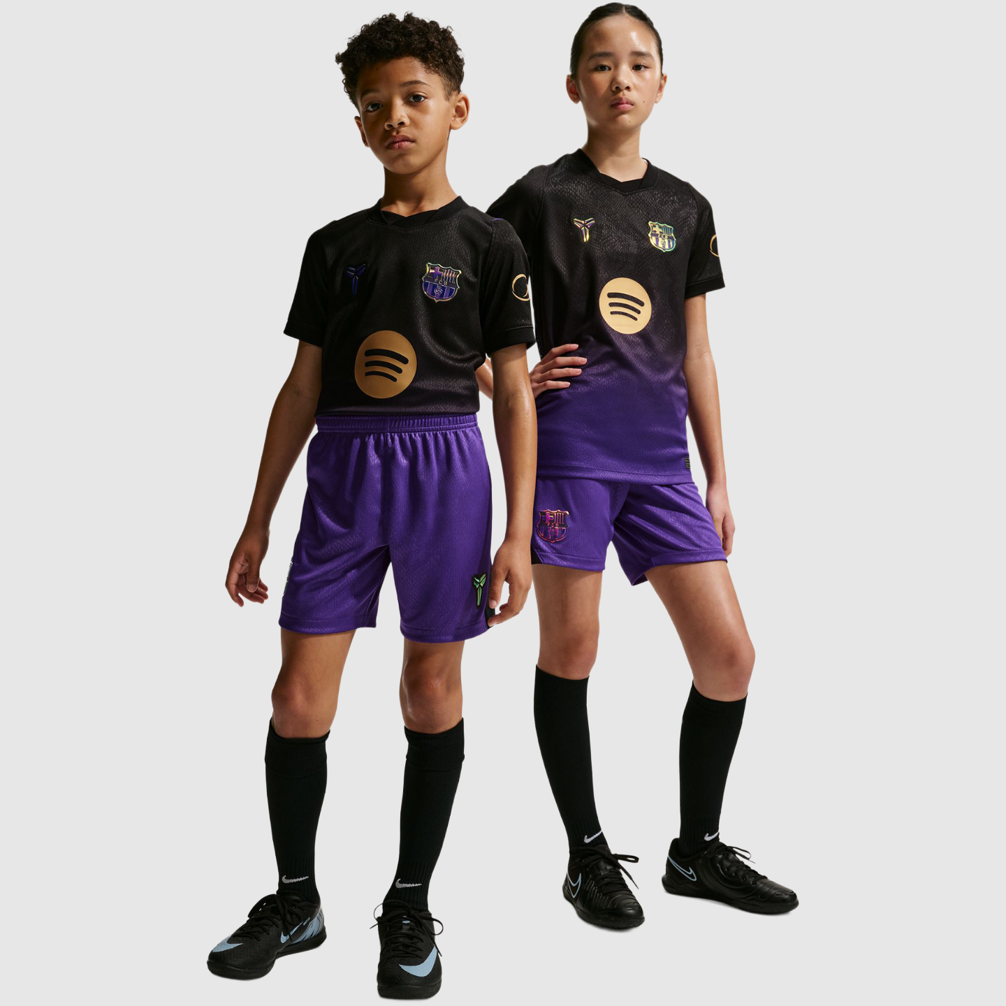 Barcelona 26/27 Away Kids Kit - shirt and shorts back