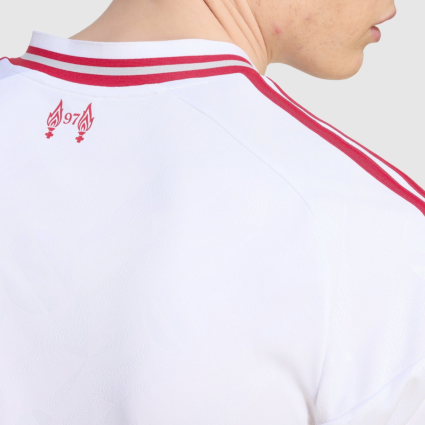 Liverpool 26/27 Away Jersey - 97 memorial flames detail