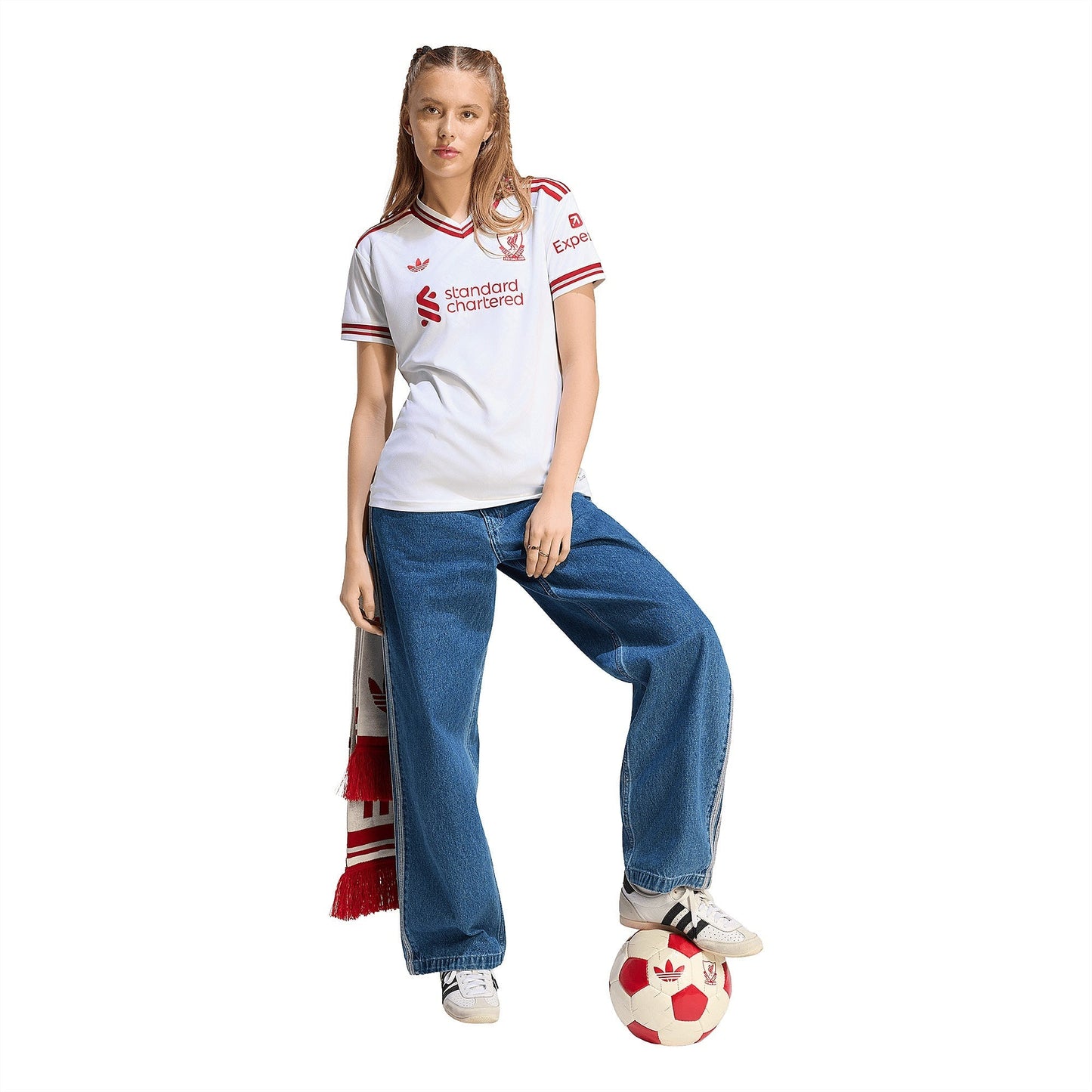 Liverpool 26/27 Away Women's Jersey - worn by model full length