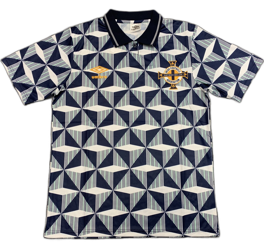 Camisa reserva da Irlanda do Norte 90/93 II - Versão retrô