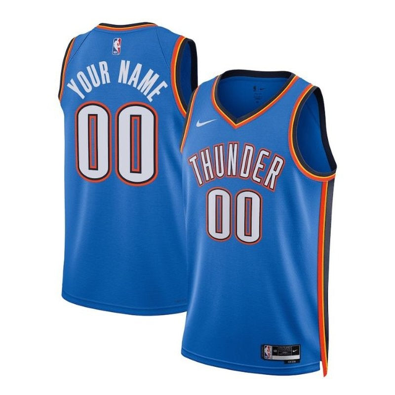 Camisa NBA Oklahoma City Thunder Unissex 2023 Azul - Edição Ícone 