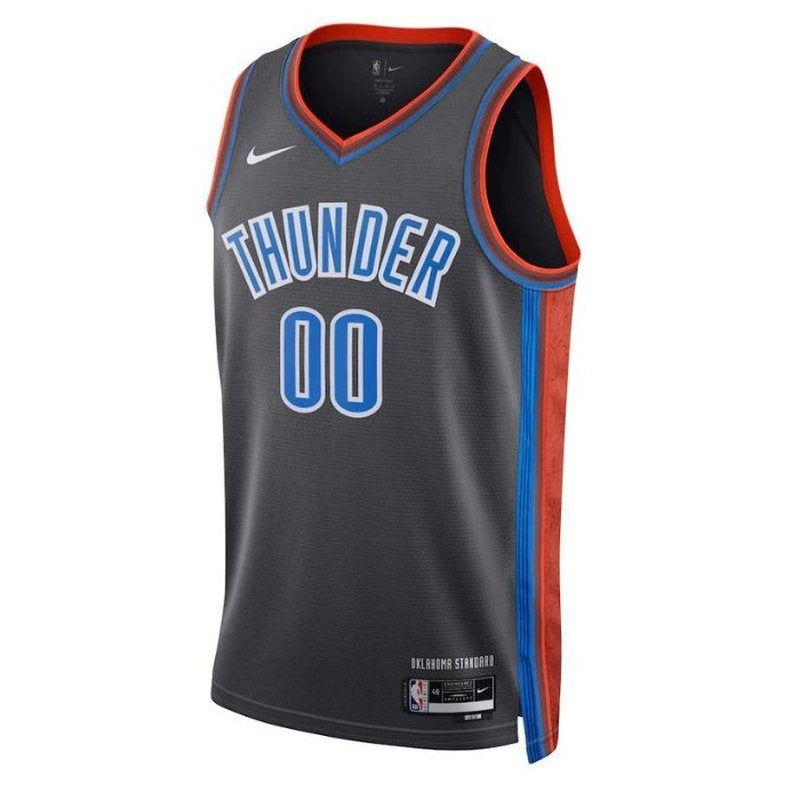 Camisa NBA Oklahoma City Thunder Unissex 2023 - Edição City - Preta 