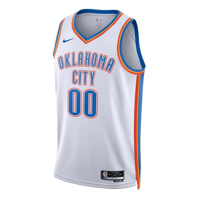 Camisa NBA Oklahoma City Thunder Unissex 2023 Branca - Edição Associação 