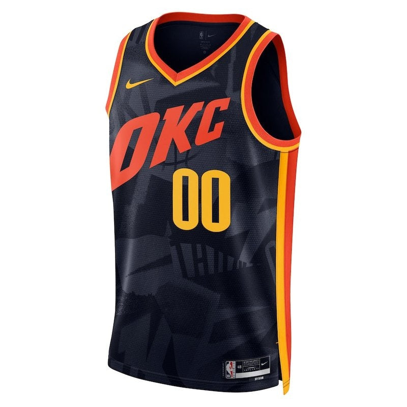 Camisa NBA Oklahoma City Thunder Unissex 23/24 - Azul Marinho - Edição City 