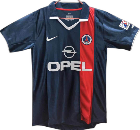 Camiseta local del Paris Saint-Germain (PSG) 2001 (versión retro)
