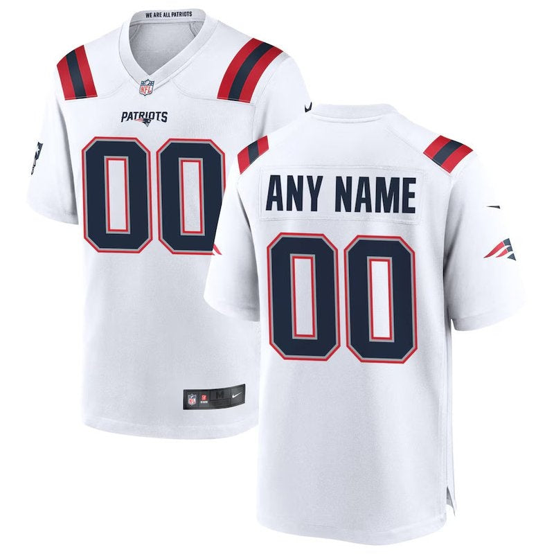 Patriotas - Camiseta personalizada de la NFL - Blanca
