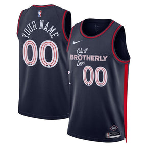 Camiseta unisex de la NBA de los Philadelphia 76ers (23/24) - Azul marino - Edición City 