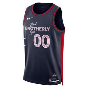 Camiseta unisex de la NBA de los Philadelphia 76ers (23/24) - Azul marino - Edición City 