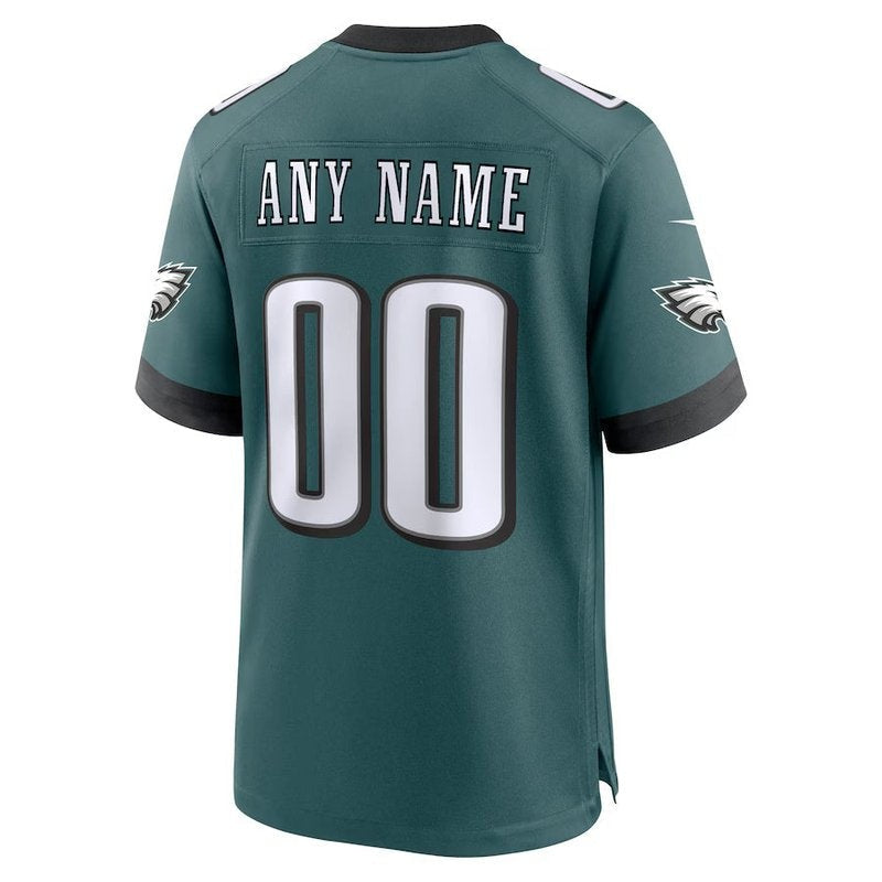 Camiseta personalizada de la NFL de los Philadelphia Eagles - Medianoche - Verde
