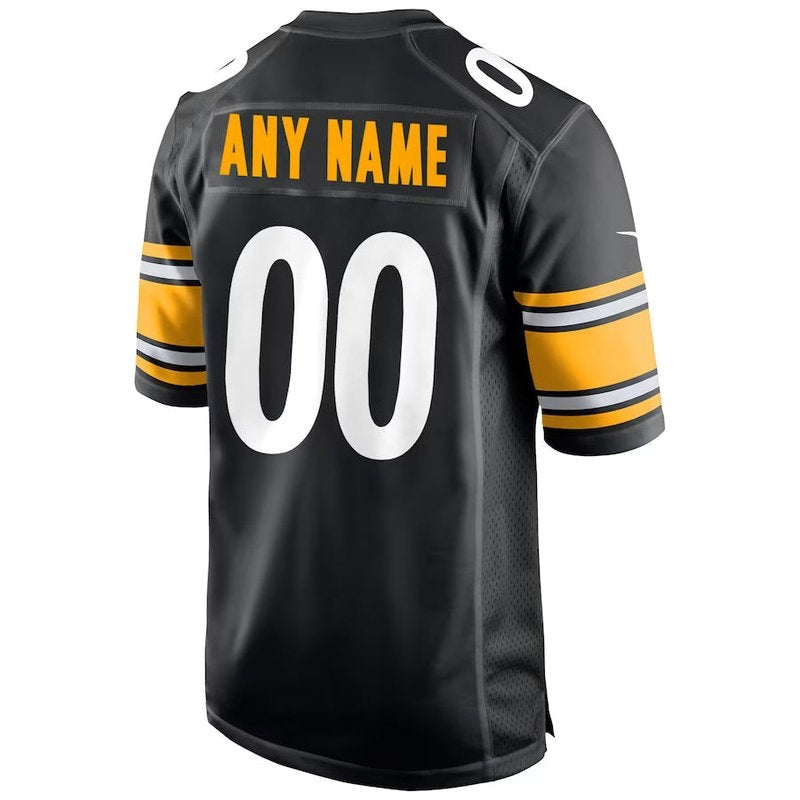 Camiseta personalizada de la NFL de los Pittsburgh Steelers - Negra