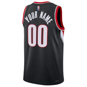 Camiseta NBA Diamante de los Portland Trail Blazers 2023 - Edición Ícono - Negra 