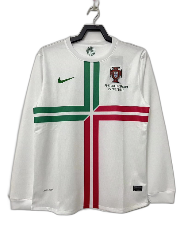 Camisa reserva Portugal 2012 II - Manga comprida, versão retrô