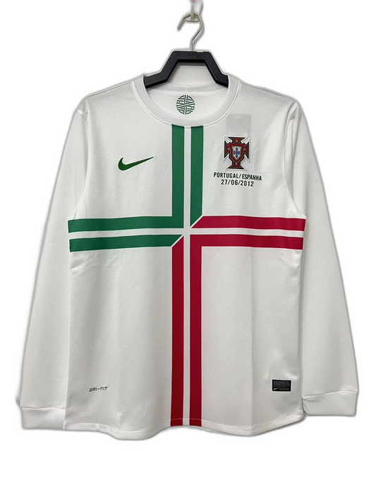 Camisa reserva Portugal 2012 II - Manga comprida, versão retrô