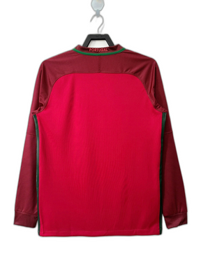 Camisa Portugal 2016 I Home - Manga Longa Versão Retro