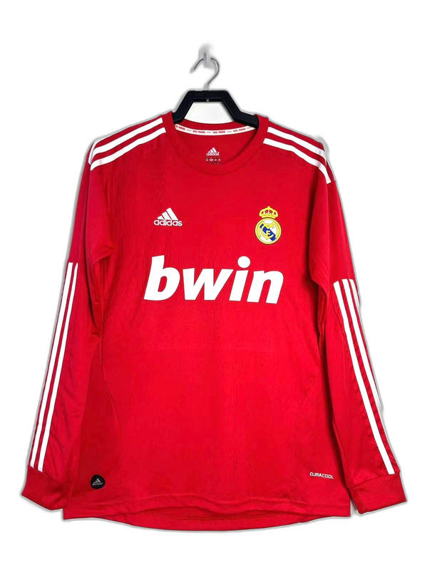 Camisa reserva do Real Madrid 11/12 II - Versão retrô de manga comprida