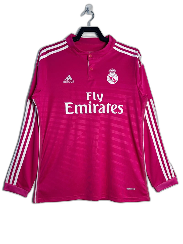 Camisa reserva do Real Madrid 14/15 II - Versão retrô de manga comprida