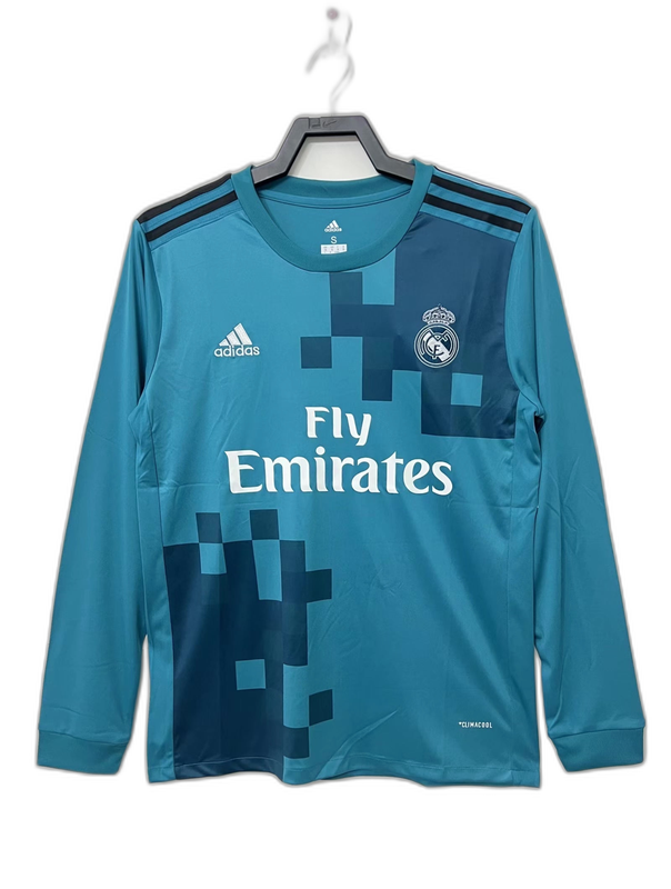 Camisa Real Madrid III 17/18 III - Manga Longa - Versão Retro