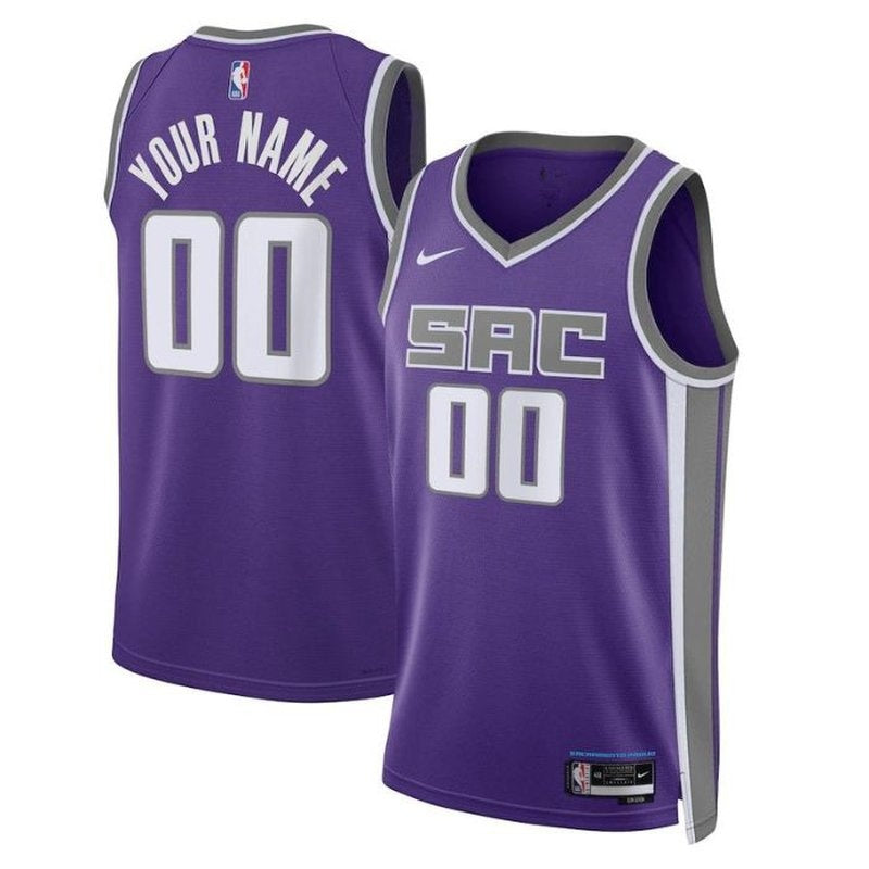 Camisa NBA Sacramento Kings Unissex 2023 Roxa - Edição Ícone 