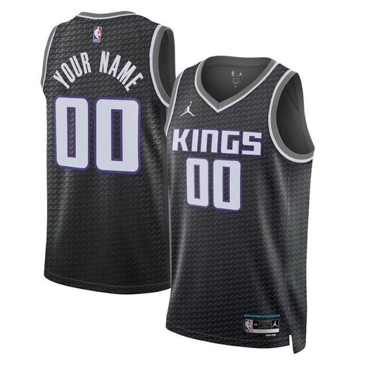 Camisa NBA Sacramento Kings Unissex 2023 - Edição Statement - Preta 
