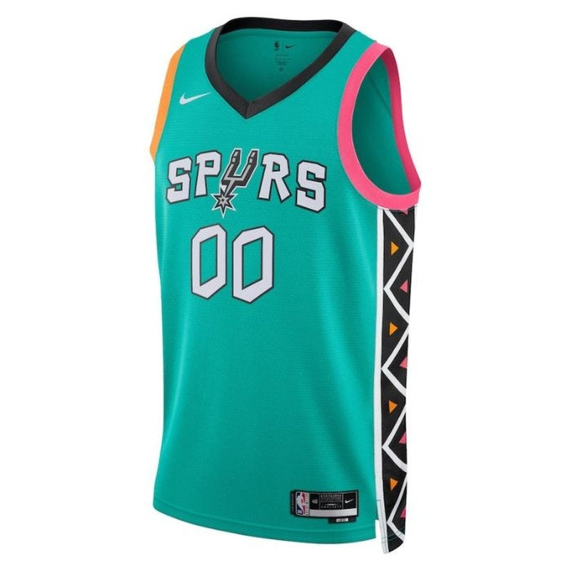 Camisa San Antonio Spurs NBA Unissex 2023 2023 - Edição City - Turquesa 