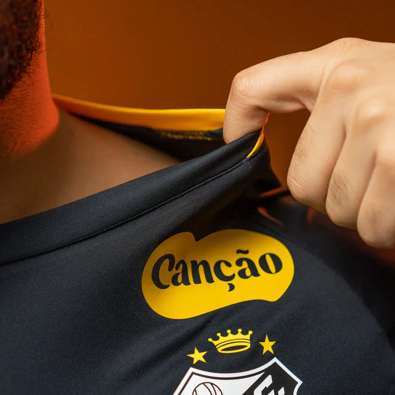 Santos Training 2025 All Sponsors Black/Yellow - Jersey