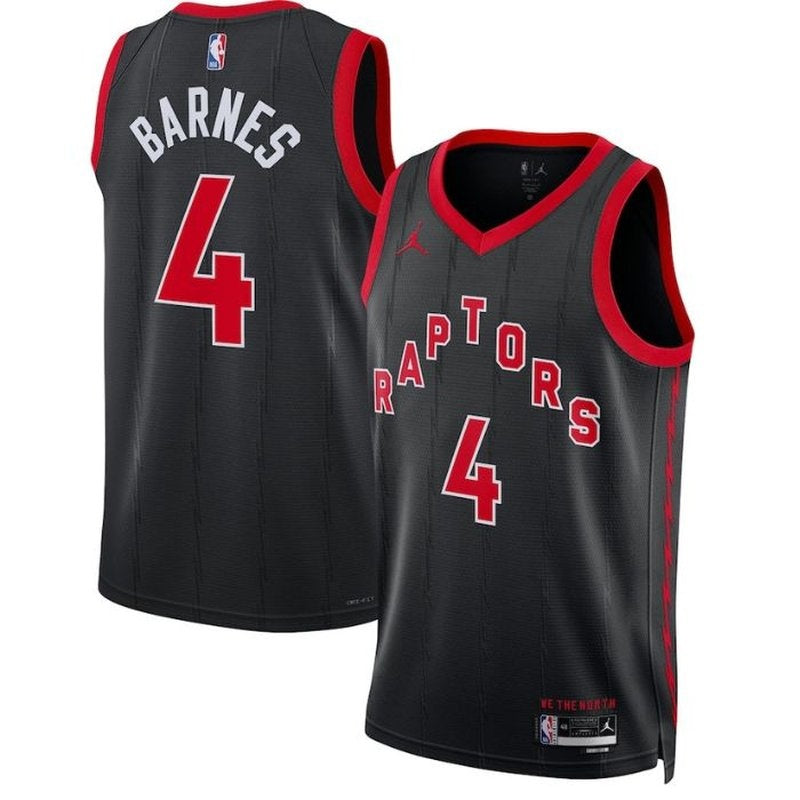 Camisa Scottie Barnes Toronto Raptors 2023 NBA - Edição Statement - Preta 