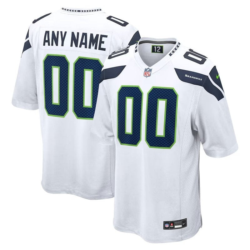 Seattle Seahawks - Camisa personalizada para jogo da NFL - Branca 