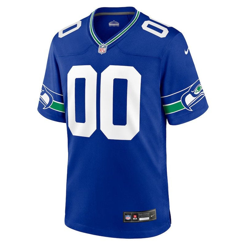 Seattle Seahawks - Camisa NFL personalizada Royal Throwback 