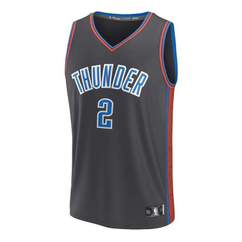 Camisa NBA Shai Gilgeous-Alexander Oklahoma City Thunder 2023 Fastbreak Unissex - Edição City - Antracite 