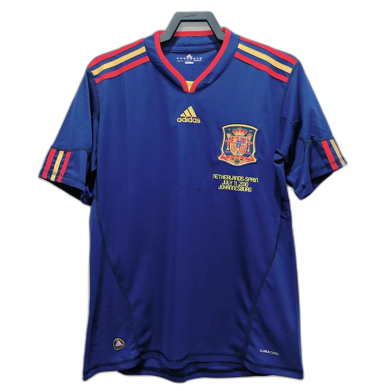 Camisa reserva da Espanha para a final da Copa do Mundo de 2010 - Versão retrô