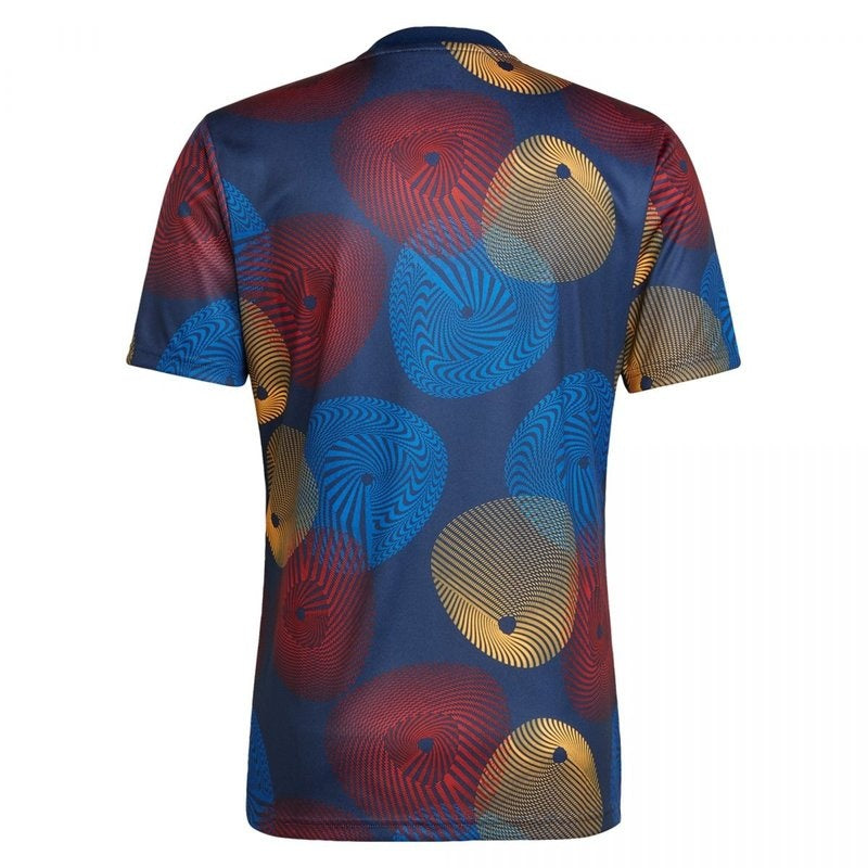 Camisa de treino pré-jogo da Espanha 22/23 - Versão para torcedores 