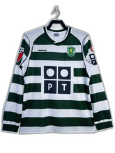 Camisa Sporting Lisboa 01/03 I Home - Manga Longa Versão Retro