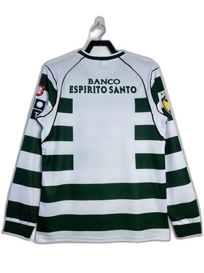 Camisa Sporting Lisboa 01/03 I Home - Manga Longa Versão Retro
