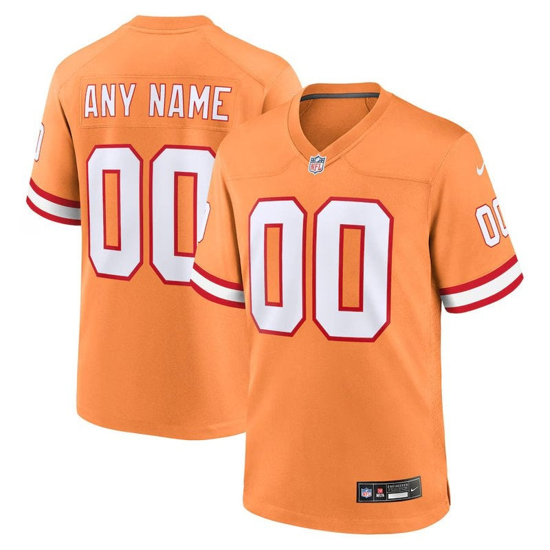 Camiseta retro personalizada de la NFL de los Tampa Bay Buccaneers - Naranja