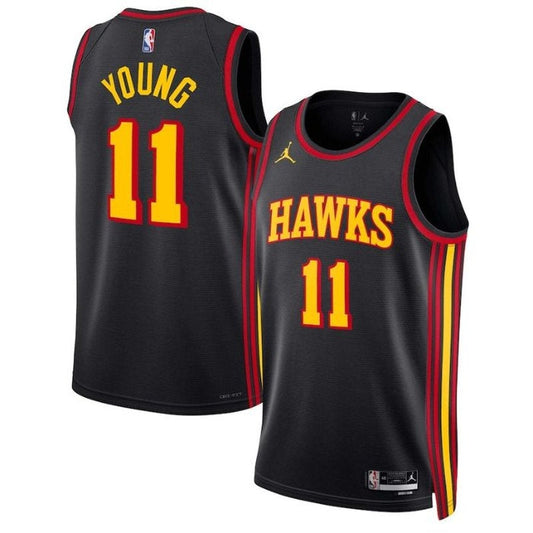 Camiseta de la NBA de Trae Young, Atlanta Hawks, edición especial 2023, color negro