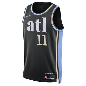 Camisa NBA Trae Young Atlanta Hawks Unissex 23/24 - Preta - Edição City 